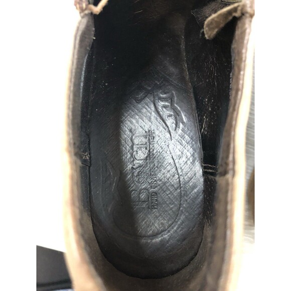 Born Madigan Women's Taupe Genuine Leather Side Zip Block Heel Ankle Boots 9.5 - Picture 7 of 11